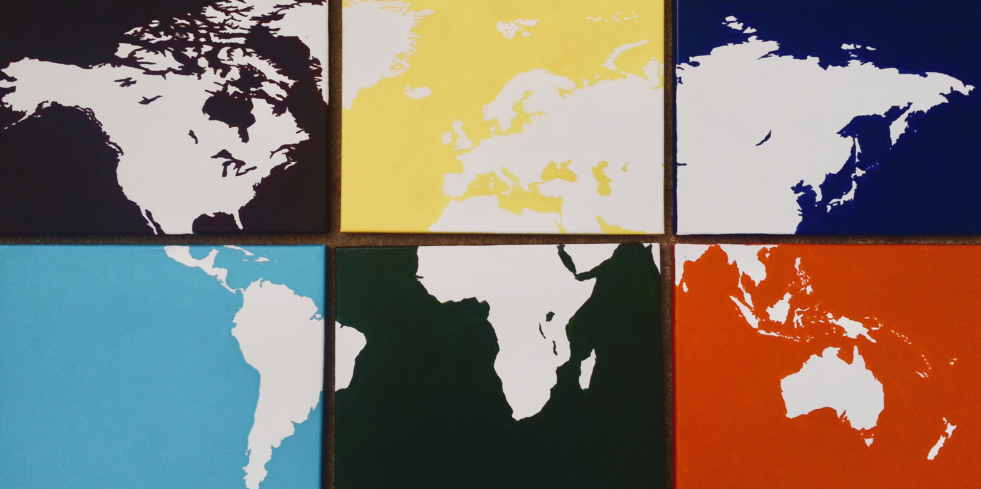 World Map Painting